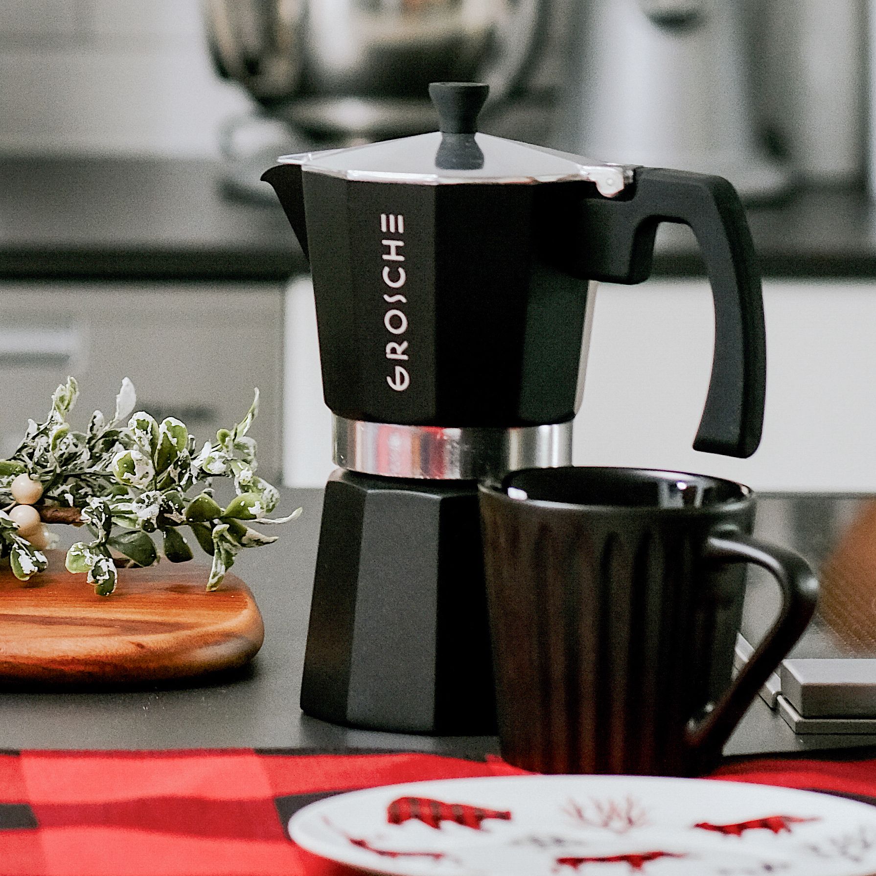 Shop Grosche Milano Stovetop Espresso Maker, 9 Cup Moka Pot Gift Set