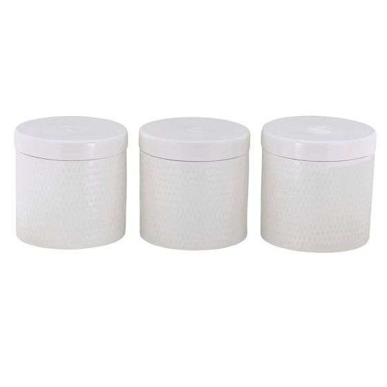 Set of 3 Diamonds Canisters by Maxwell & Williams (600 ml)